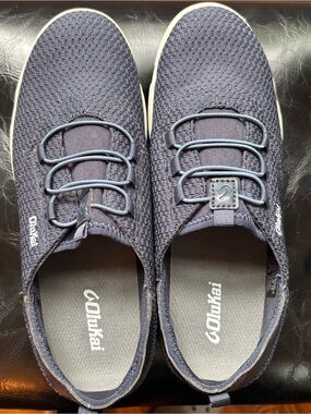 OluKai Big Boy Dark Navy Slip-On Knit Casual Shoes